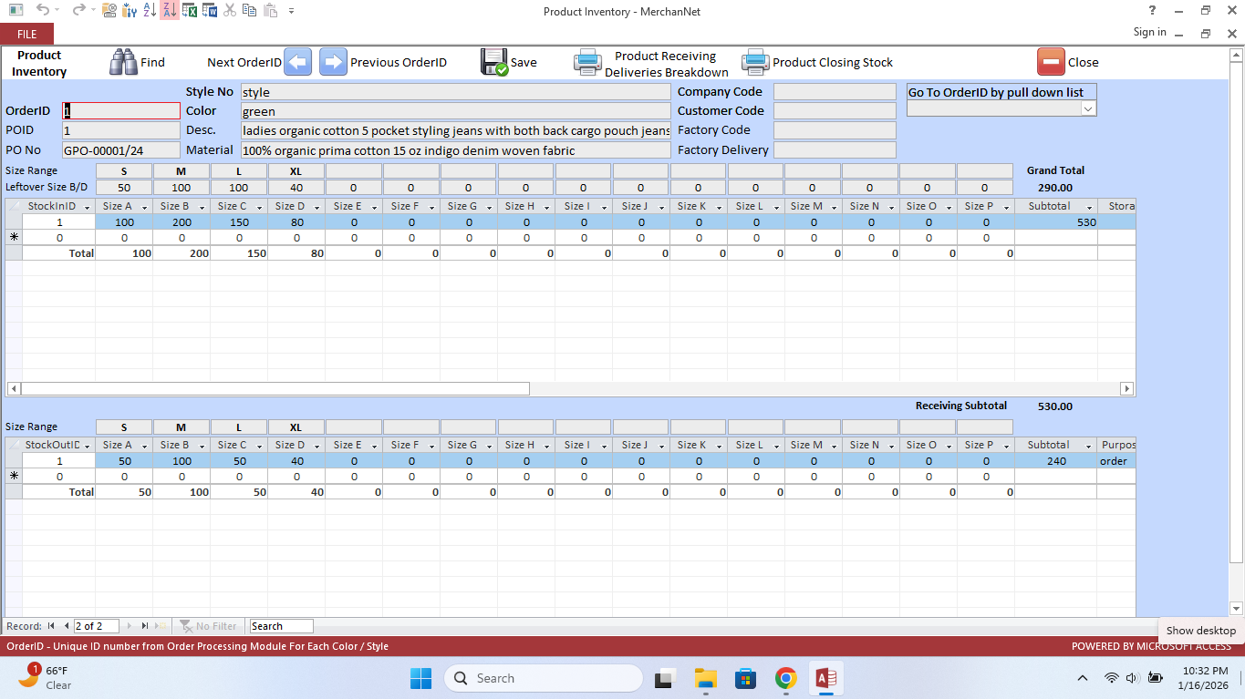 Product Inventory